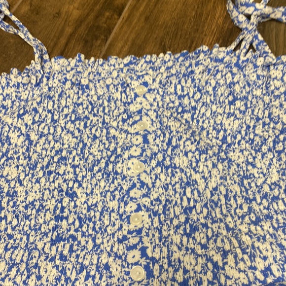 Lost & Wander Blue floral smocked set - Picture 4 of 4